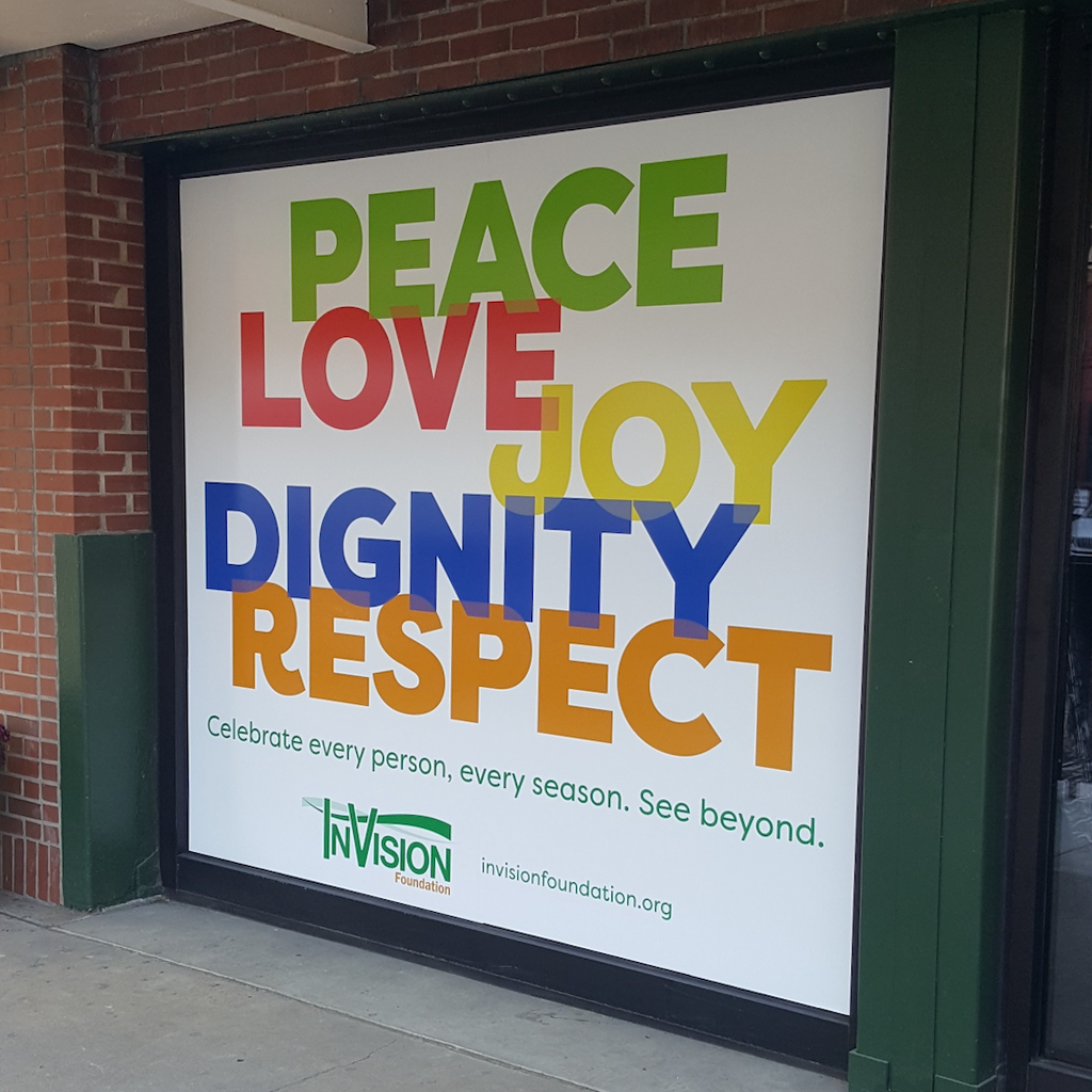 InVision Human Services Holiday Window