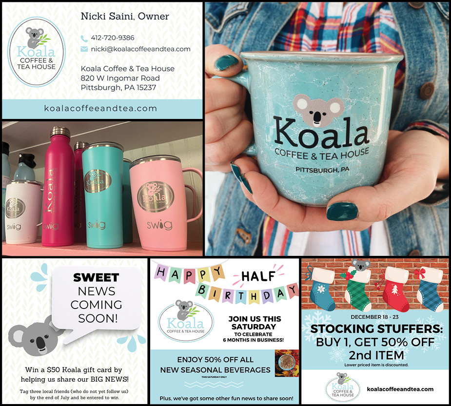 Koala Coffee and Tea House Branding