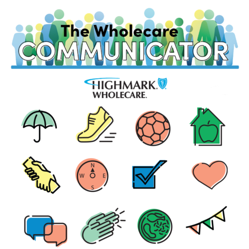 Highmark Wholecare Newsletter Branding and Icon Illustration